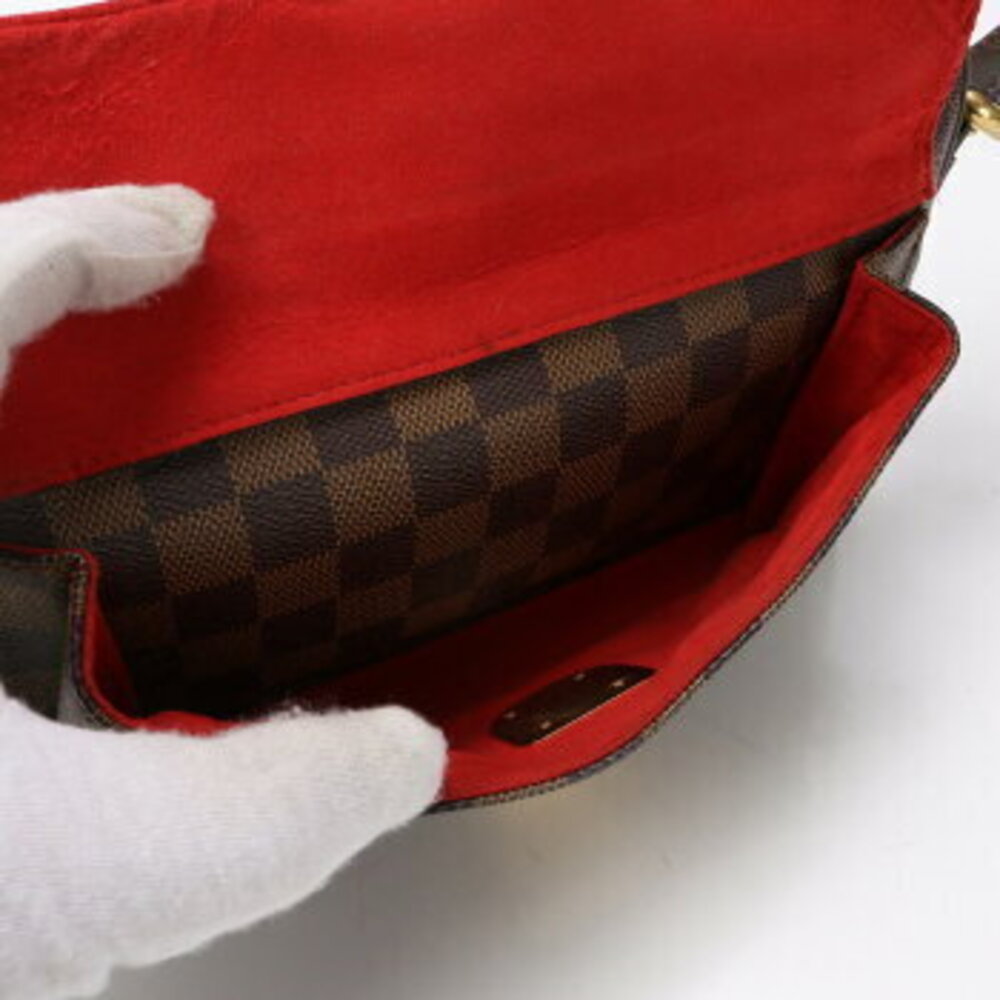 Louis Vuitton Damier Ebene Ravello Leather Shoulder Bag Crossbody Hand Tote - Picture 12 of 14